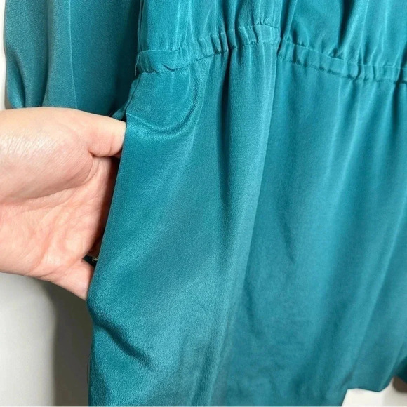 Leifsdottir Anthropologie Isosceles Cutout Drop Waist Silk Tunic Dress Size 4 - Picture 7 of 14